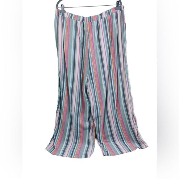 Emery Rose Plus Stripped Pants Suit - Picture 7 of 16